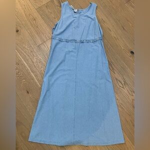 Susan Bristol Chambray Maxi Sheath